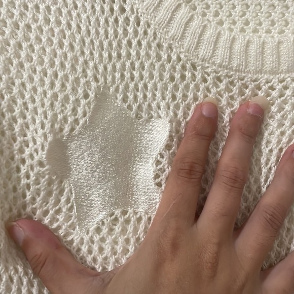 Marilyn Monroe Star Crochet Knit Sweater Size M - Picture 4 of 6